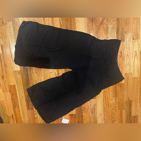 ASOS Curve Elegant Black Wide Leg Pants - Picture 9 of 9